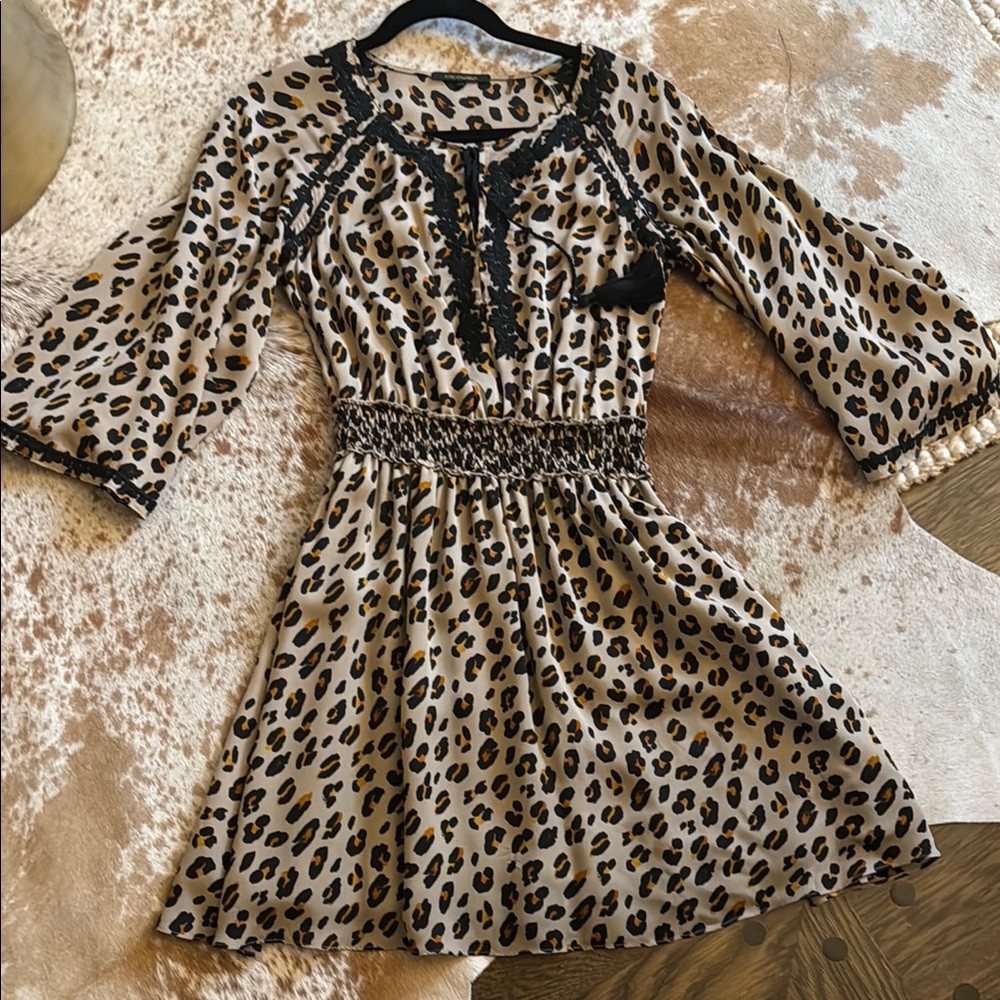 Kobi Halperin Leopard Print Mini Dress